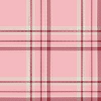 Plaid seamless pattern in pink. Check fabric texture. textile print. vector