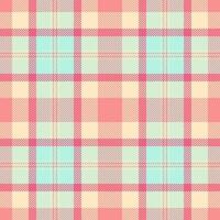 Seamless textile background of pattern check fabric with a tartan texture plaid. vector