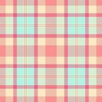 Seamless textile background of pattern check fabric with a tartan texture plaid. vector