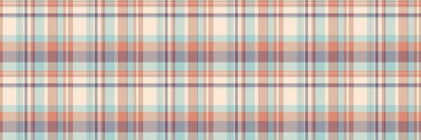Stylish textile background texture, equal tartan fabric. Elegance plaid check seamless pattern in antique white and light colors. vector