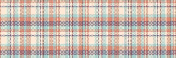 Stylish textile background texture, equal tartan fabric. Elegance plaid check seamless pattern in antique white and light colors. vector