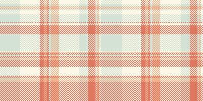 Paint background fabric , mosaic seamless tartan pattern. Merry christmas textile plaid texture check in old lace and red colors. vector