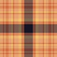 Plaid check pattern. Seamless fabric texture. Tartan textile print. vector