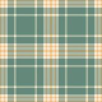 Plaid seamless pattern in green. Check fabric texture. textile print. vector