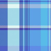 Colour seamless pattern background, styled plaid fabric . Graceful tartan texture check textile in cyan and indigo colors. vector