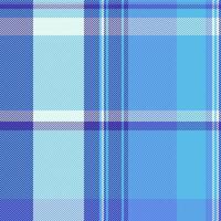 Colour seamless pattern background, styled plaid fabric . Graceful tartan texture check textile in cyan and indigo colors. vector