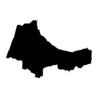 tanger tetuán Alabama hoceima región mapa, administrativo división de Marruecos. ilustración. vector