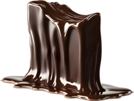 Picture of delicious-looking melted Chocolate. AI-Generated png