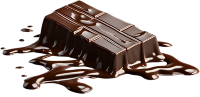 Picture of delicious-looking melted Chocolate. AI-Generated png