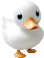 Cute watercolor cartoon duckling. Duckling clipart. AI-Generated png