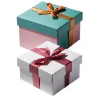 Colorful gift boxes png