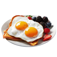 assiette avec savoureux petit déjeuner png