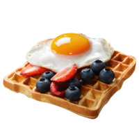 Plate with tasty breakfast png