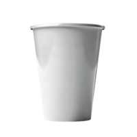 Generated AI Paper cup porcelain white vase on transparent background png