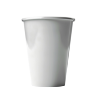 generado ai papel taza porcelana blanco florero en transparente antecedentes png