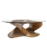 Generated AI Angle Coffee Table on transparent background png