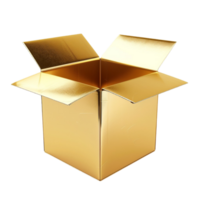 Generated AI Cardboard Box, Packaging And Labeling, isolated on transparent background png