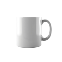 Generated AI Pure white Coffee Cup on transparent background png