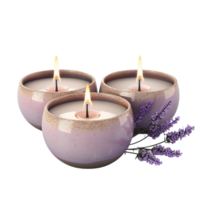 Generated AI Scented Candle on transparent background png