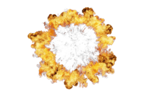 Fire shockwave on transparent background png