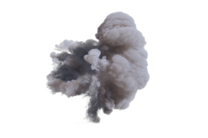 Cannon explosion on transparent background png