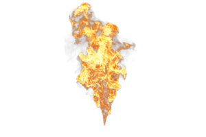 Oil fire leaks on transparency background png