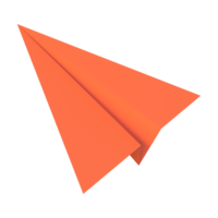 3D Paper Plane - Soaring Creativity in Three Dimensions png