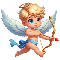 adorable cupid in cartoon style png