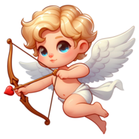 adorable cupid in cartoon style png