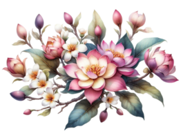 aigénéré une fleurs frangipanier png