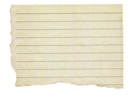 vintage forrado rasgado papel faixa. sucatear papel com rasgado borda, página de recados pegajoso notas, caderno página png