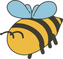 miel abeja plano ilustración png