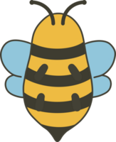 miel abeja plano ilustración png