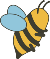 miel abeja plano ilustración png