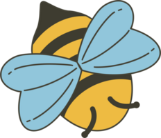 Honey Bee Flat Illustration png