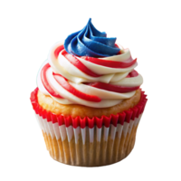 sucré petit gâteau décoré pour Etats-Unis indépendance journée png