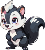 Skunk Animal Cartoon Design png