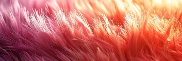Detailed view of vibrant fur texture with various colors photo