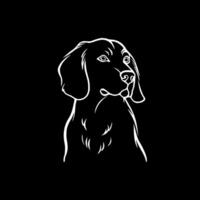 perro tejonero - minimalista y plano logo - ilustración vector