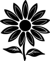 Flower, Minimalist and Simple Silhouette - illustration vector