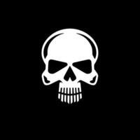 Skull - Minimalist and Flat Logo - illustration vector