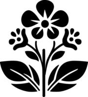 Flower, Black and White illustration vector