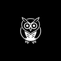 Owl, Minimalist and Simple Silhouette - illustration vector