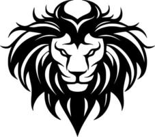 Lion, Black and White illustration vector