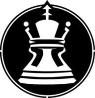 Chess, Black and White illustration vector