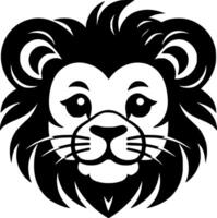 Lion Baby, Minimalist and Simple Silhouette - illustration vector