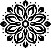 Mandala, Black and White illustration vector