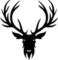 Reindeer Antlers, Minimalist and Simple Silhouette - illustration vector