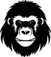 Gorilla, Minimalist and Simple Silhouette - illustration vector