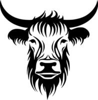 Highland Cow - High Quality Logo - illustration ideal for T-shirt graphic vector